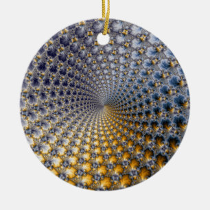 Centrifractality - Fractal Art Ceramic Ornament