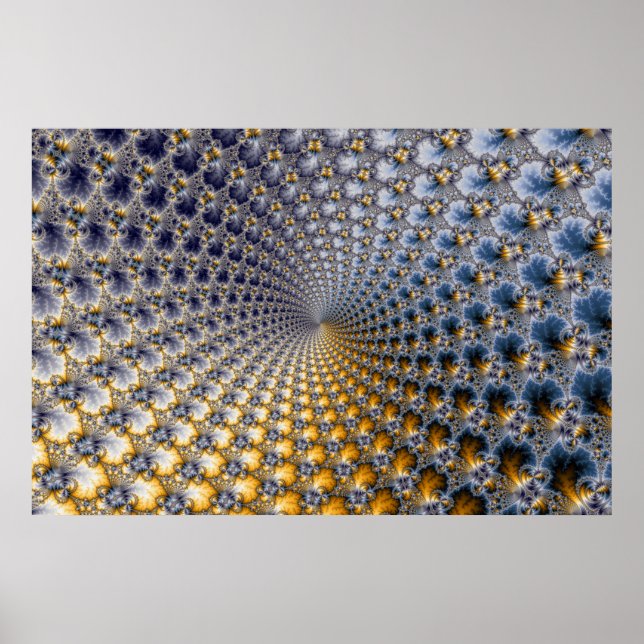 Centrifractality - Fractal Art Poster (Front)