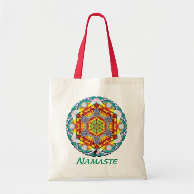 Centris Namaste Kaleidoscope Tote Bag (Front)