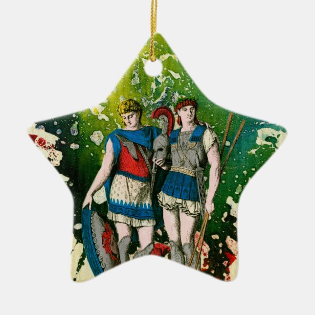 Centurians by Michael Moffa Ceramic Ornament (Front)