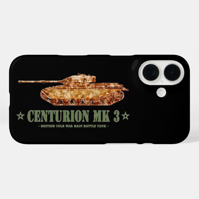 Centurion MK 3 Tank British MBT of Cold War Case-Mate iPhone Case (Back (Horizontal))