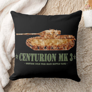 Centurion MK 3 Tank British MBT of Cold War Throw Pillow