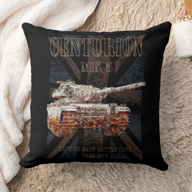 Centurion MK 5 MBT. British Main Battle Tank Throw Pillow (Blanket)