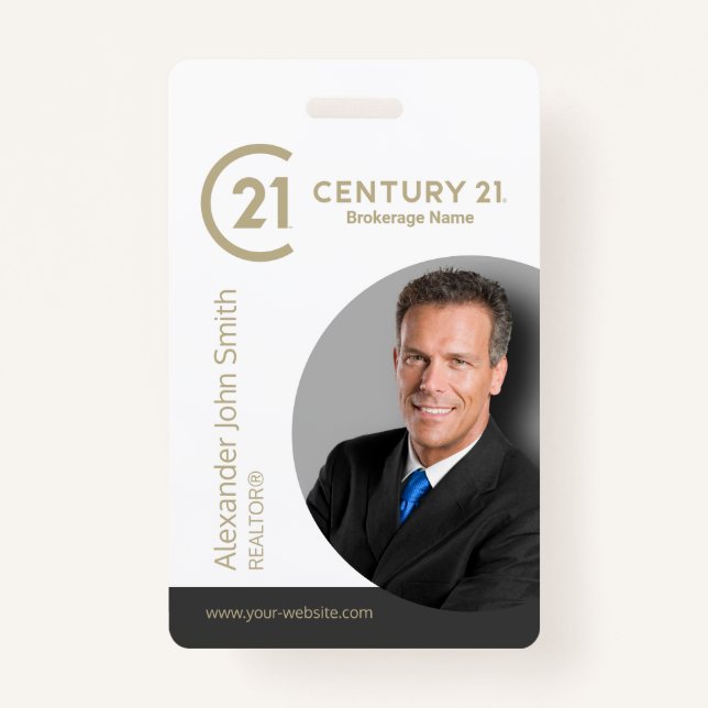 Century 21 Realtor ID Card Badge (Front)