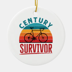 Century Survivor 100 Miles Club Ceramic Ornament
