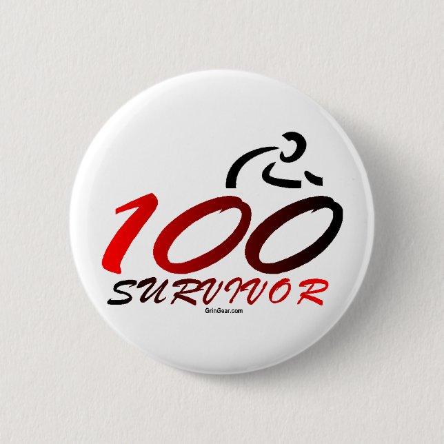 Century Survivor 2 Inch Round Button (Front)
