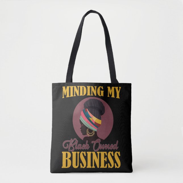 CEO African AMERICAN Small Business Tote Bag (Front)