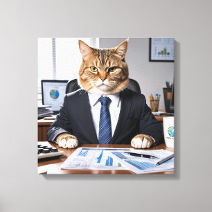 CEO Cat Canvas Print
