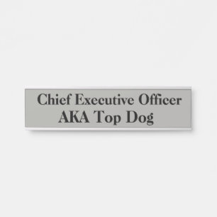 CEO Hanging Door Sign Name Plate