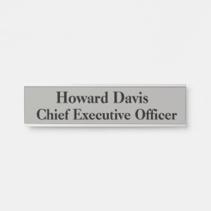 CEO Hanging Door Sign Name Plate