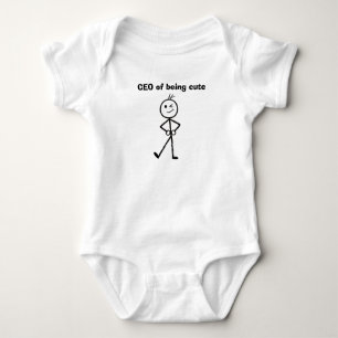 CEO of being cute funny Baby Bodysuit