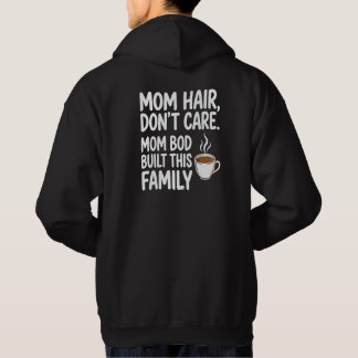 CEO of Chaos Funny Mom Hoodie - Coffee Front Mom B