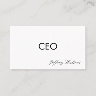 CEO   Professional Business Card
