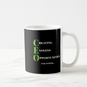 Ceo T Shirt Creating Opportunity Boss Success Moti Coffee Mug