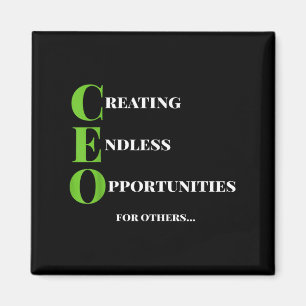 Ceo T Shirt Creating Opportunity Boss Success Moti Magnet