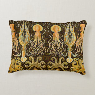 Cephalopod Octopus Squid Marine Nature Accent Pillow