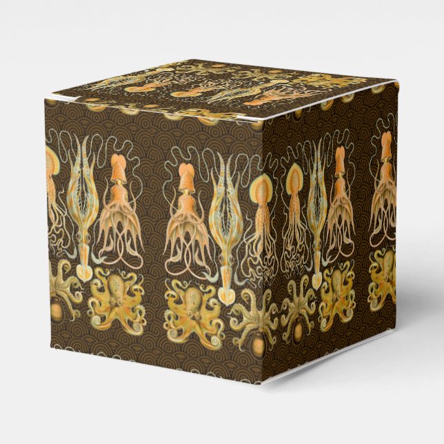 Cephalopod Octopus Squid Marine Nature Favor Box (Front Side)