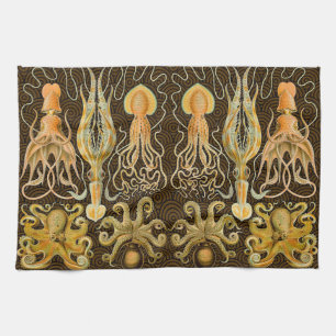 Cephalopod Octopus Squid Marine Nature Kitchen Towel