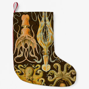 Cephalopod Octopus Squid Marine Nature Small Christmas Stocking