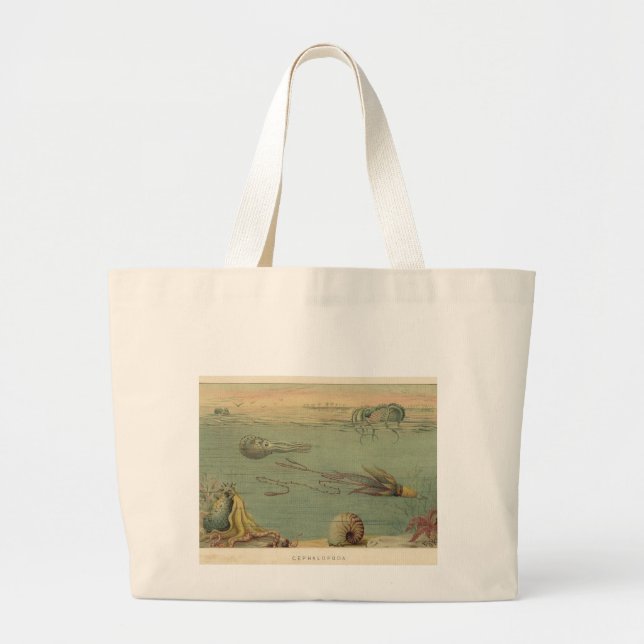 Cephalopoda Large Tote Bag (Front)