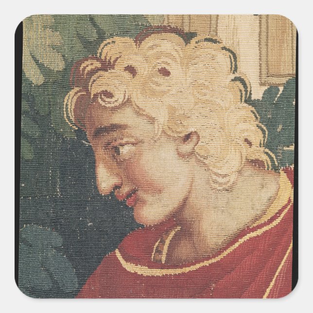 Cephalus and Procris, detail of head of Square Sticker (Front)