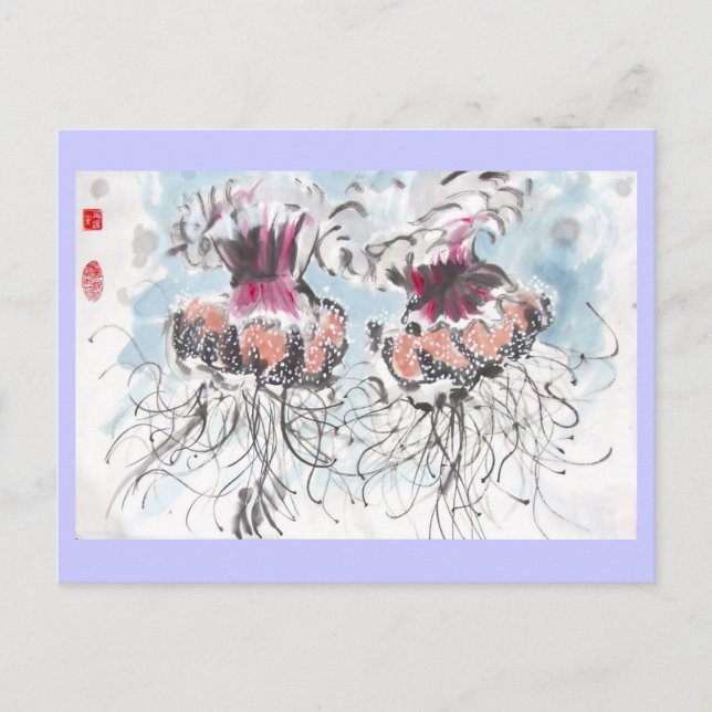 Cephea Jellyfish Postcard (Front)