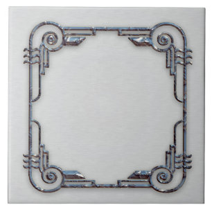 Ceramic Art Deco Frame Tile. Tile