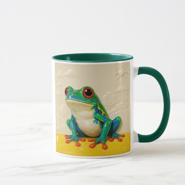 Ceramic artistic frog mug (Right)