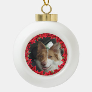 Ceramic Ball Pet Photo Framed Ornament