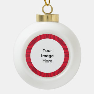 Ceramic Ball Red Frame Ornament! Christmas Ornament