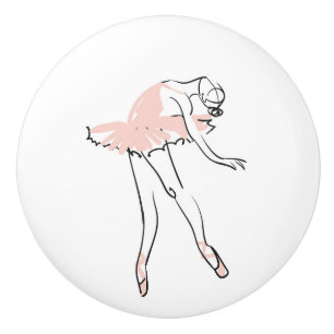 Ceramic Cabinet Knob-Ballerina Knob