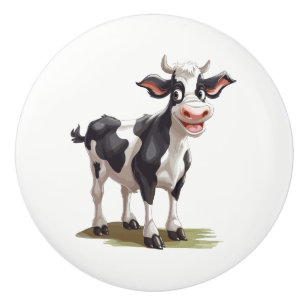 Ceramic Cabinet Knob-Cow Ceramic Knob