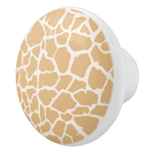Ceramic Cabinet Knob-Giraffe Print Ceramic Knob