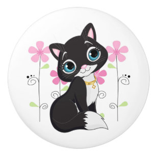 Ceramic Cabinet Knob-Kitty Knob