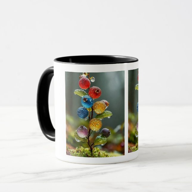 ceramic cherry coffee mug (Front Left)