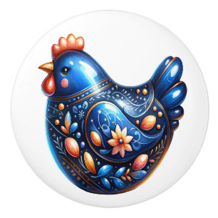 Ceramic Chicken Theme Knob