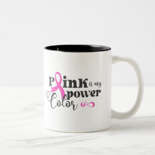 Ceramic Coffee Mug-Breast Cancer Two-Tone Coffee Mug