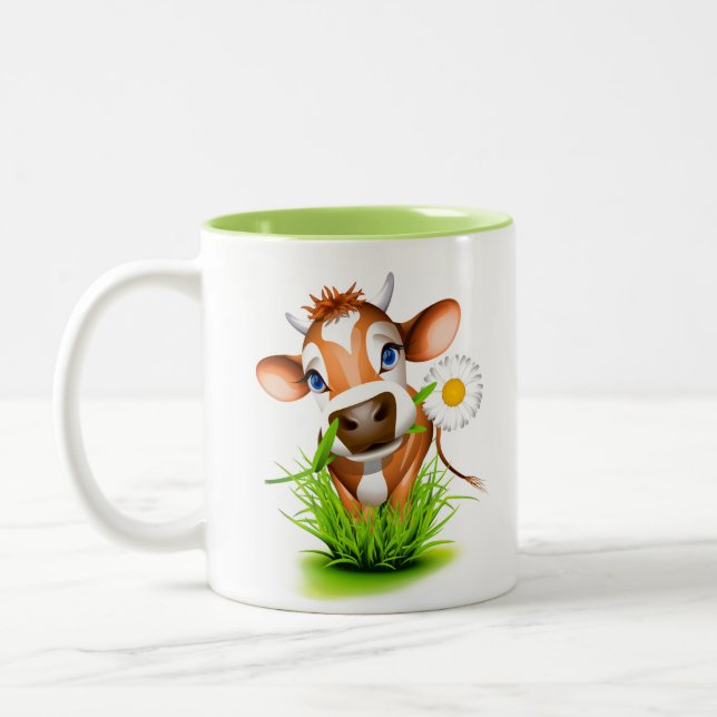 Ceramic Coffee Mug-Cow Coffee Mug (Left)