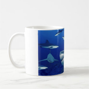 Ceramic Coffee Mug-Sharks Coffee Mug