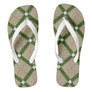 Ceramic Concrete Diagonal Tiles Mediterranean Flip Flops