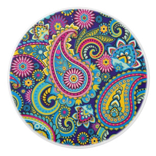 Ceramic Cupboard and Door Knobs - Modern Pattern