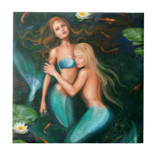 Ceramic Decorative Mermaids Tile