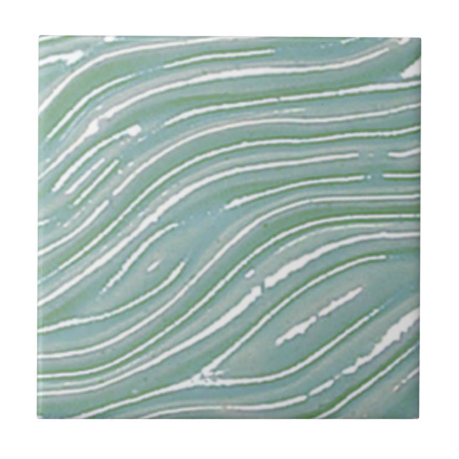 Ceramic Decorative Tile Turquoise water look (Front)