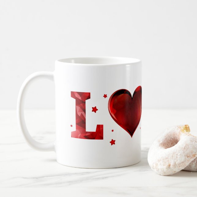 Ceramic glass coffee mug (With Donut)