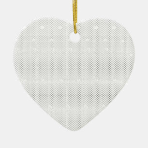 Ceramic Heart Ornament Elegant Holiday Keepsake