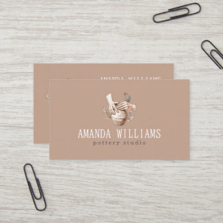Ceramic Homemade Pottery Business Card