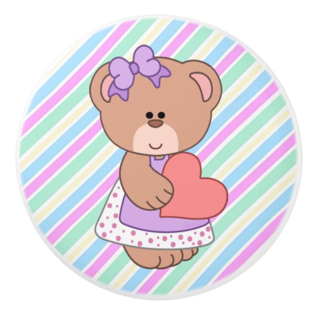 Ceramic Knob/Cute Bear Knob (Front)