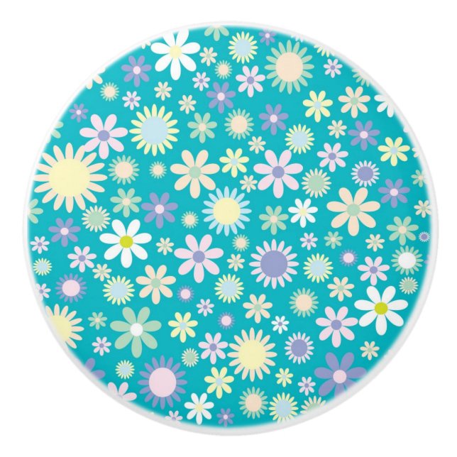 Ceramic Knob/Daisies Knob (Front)