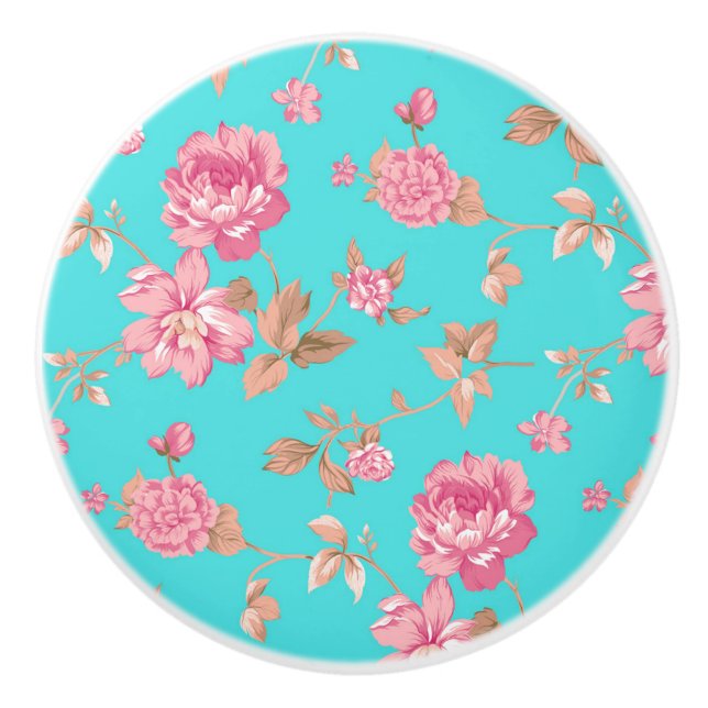 Ceramic Knob/Floral Knob (Front)