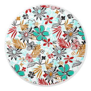 Ceramic Knob/Floral Knob